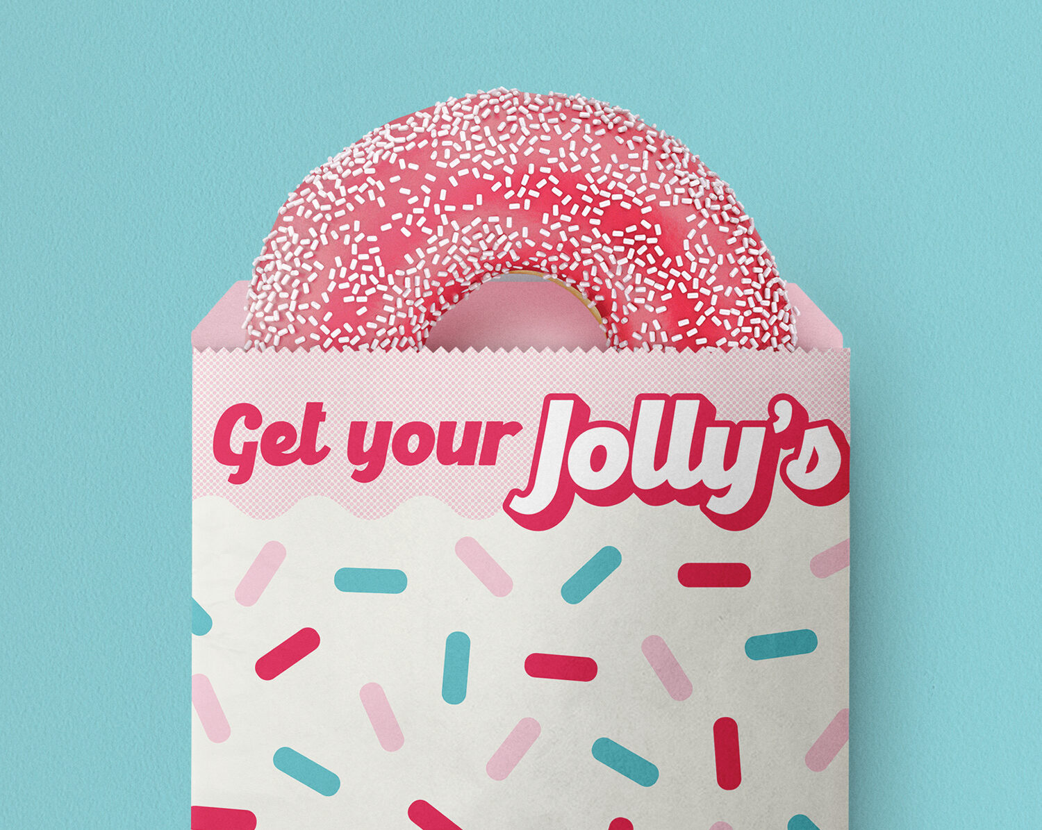 Jolly’s Donut Wrapper design by Sukalec Designs-Graphic Designer St.Louis MO