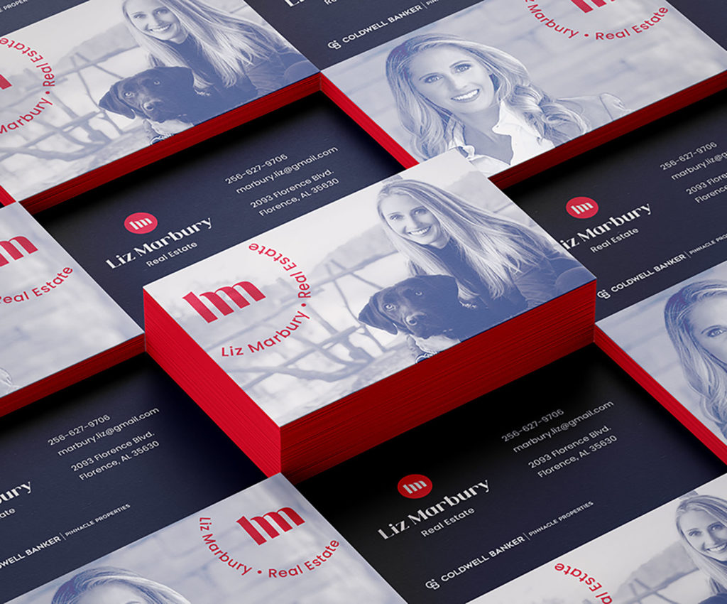 Liz Marbury Business Cards design by Sukalec Designs-Graphic Designer Nashville TN