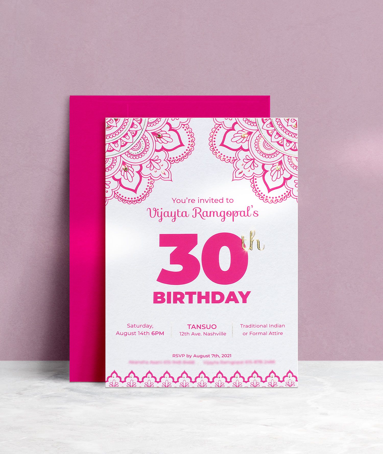 Vijayta Birthday Invitation Design