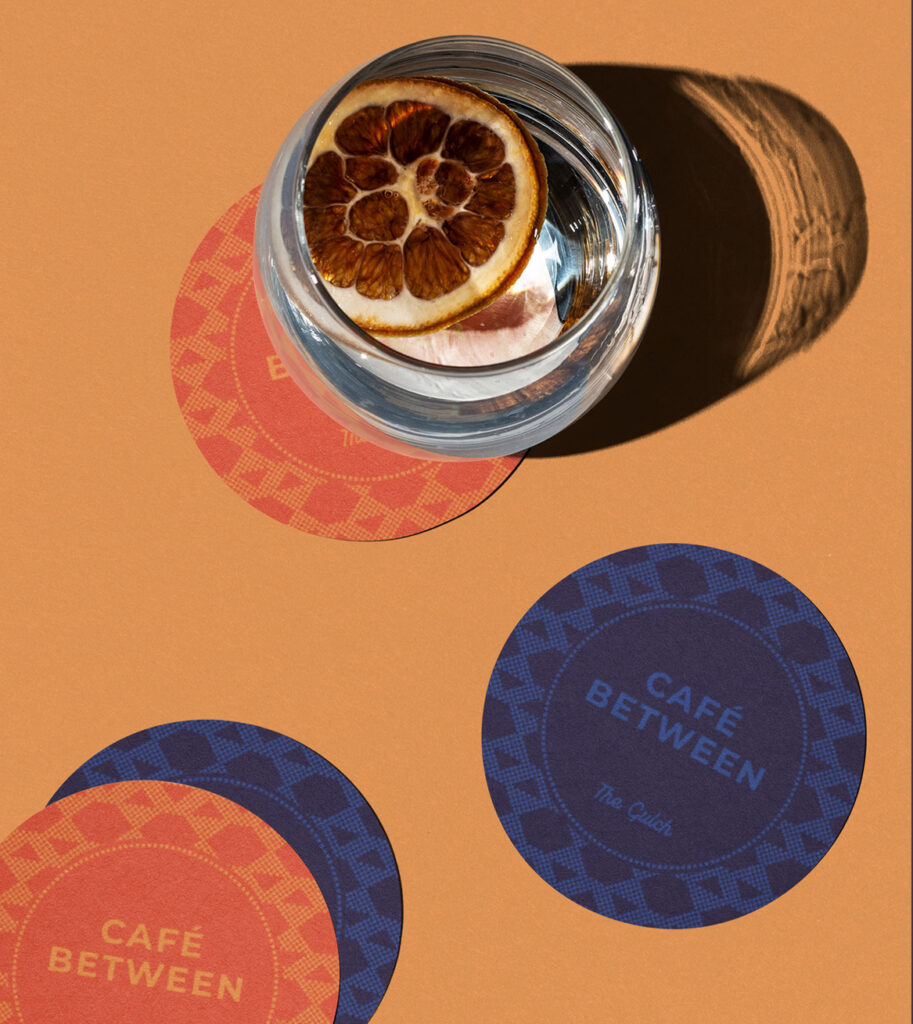 Café Between Logo, Branding, Menus and Social Media