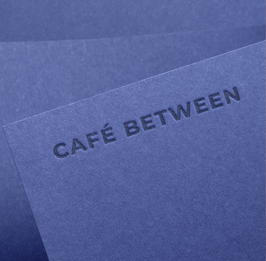 Café Between Logo, Branding, Menus and Social Media